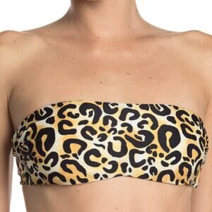 Bound by Bond-Eye Golden Animal Bandeau Bikini Top